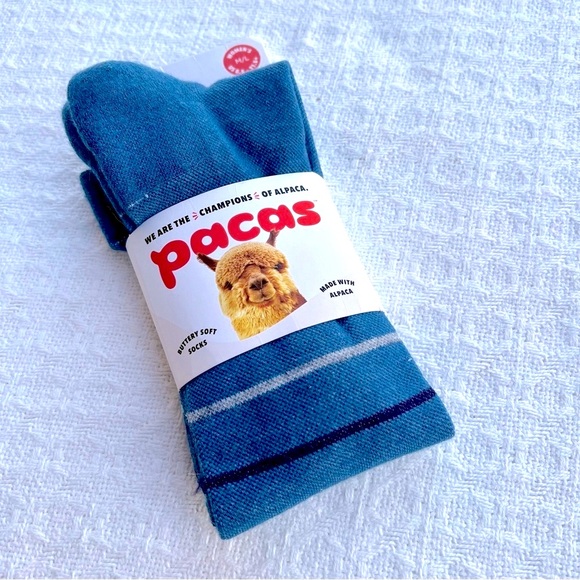 PACAS ALPACA WOOL STRIPED KNEE HIGH COMPRESSION SOCKS NWT - Picture 5 of 8